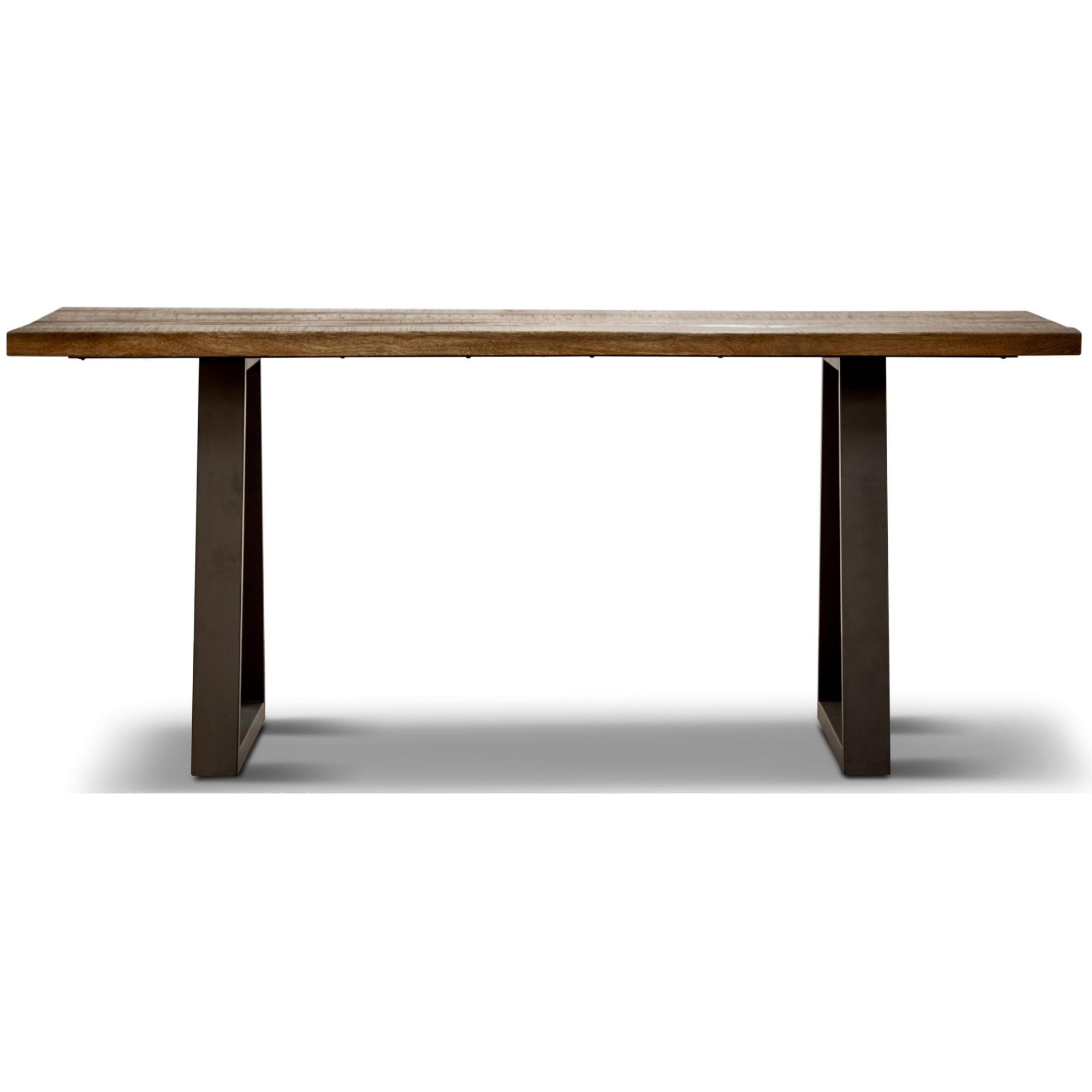 Begonia 3pc Dining Set 180cm Live Edge Table 2pc 150cm Seat Bench Mango Wood - SILBERSHELL
