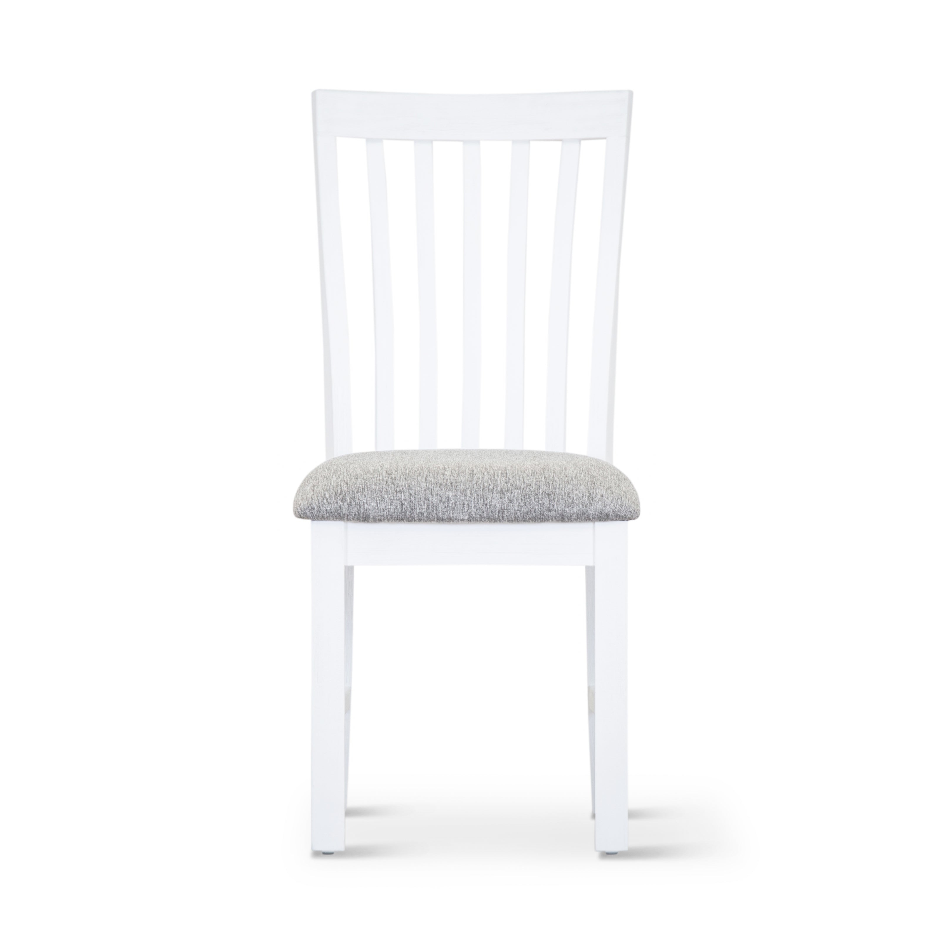 Laelia 7pc Dining Set 180cm Table 6 Chair Acacia Wood Coastal Furniture - White - SILBERSHELL