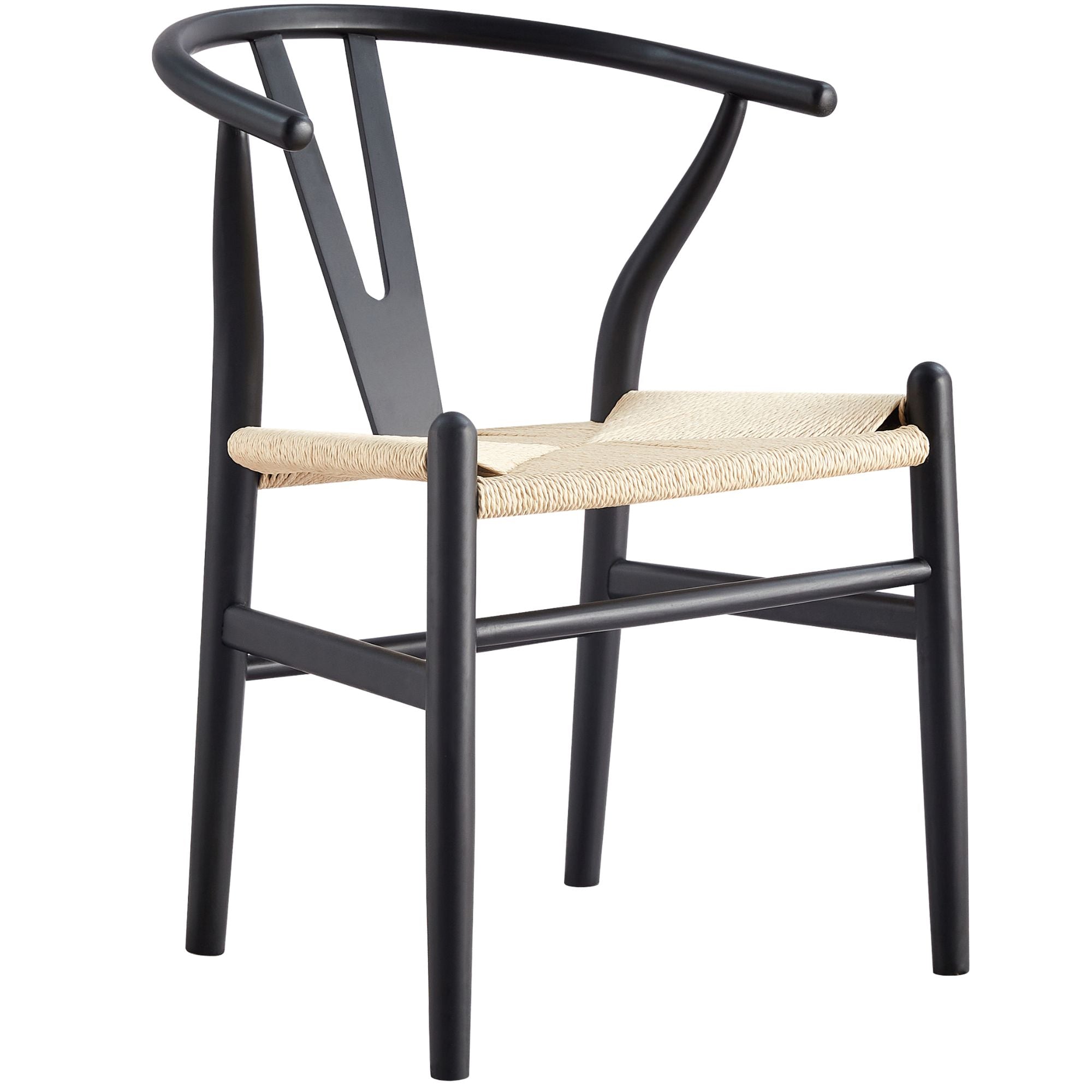 Petunia  9pc 210cm Dining Table Set 8 Wishbone Chair Elm Timber Wood Metal Leg - SILBERSHELL
