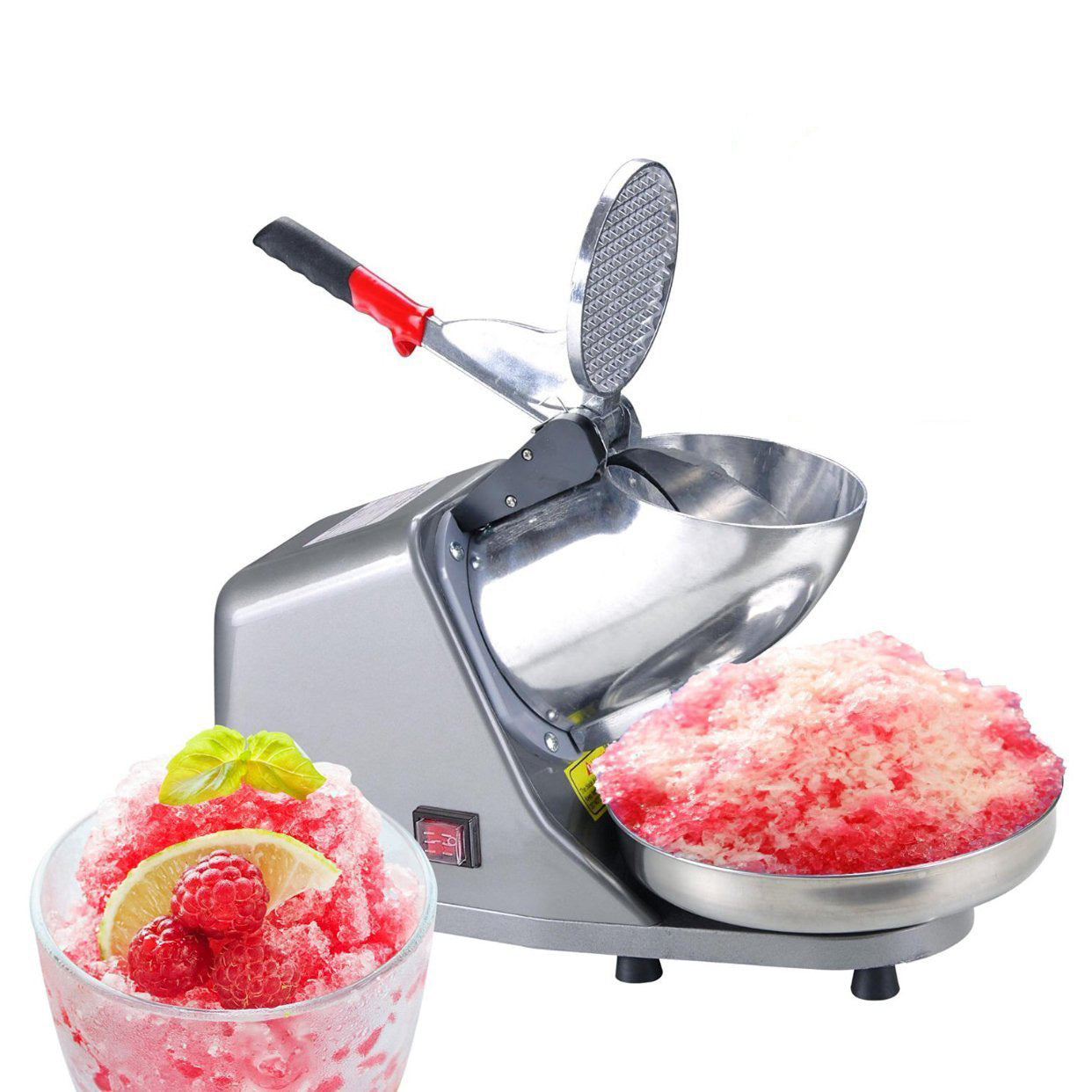 300W Electric Ice Crusher Shaver StainlessSteel Blade Cone Maker Kitchen machine - SILBERSHELL