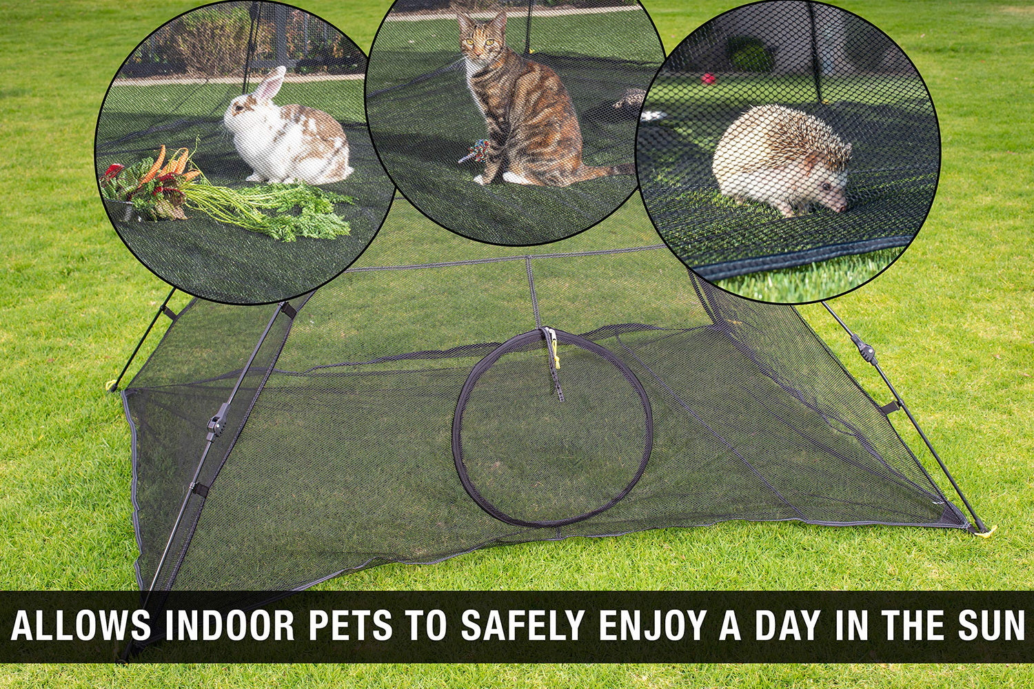 Outdoor Cat Enclosures  Indoor Cats Portable Tent, Cat Tunnel, Playhouse Play Tents Small Animals - SILBERSHELL