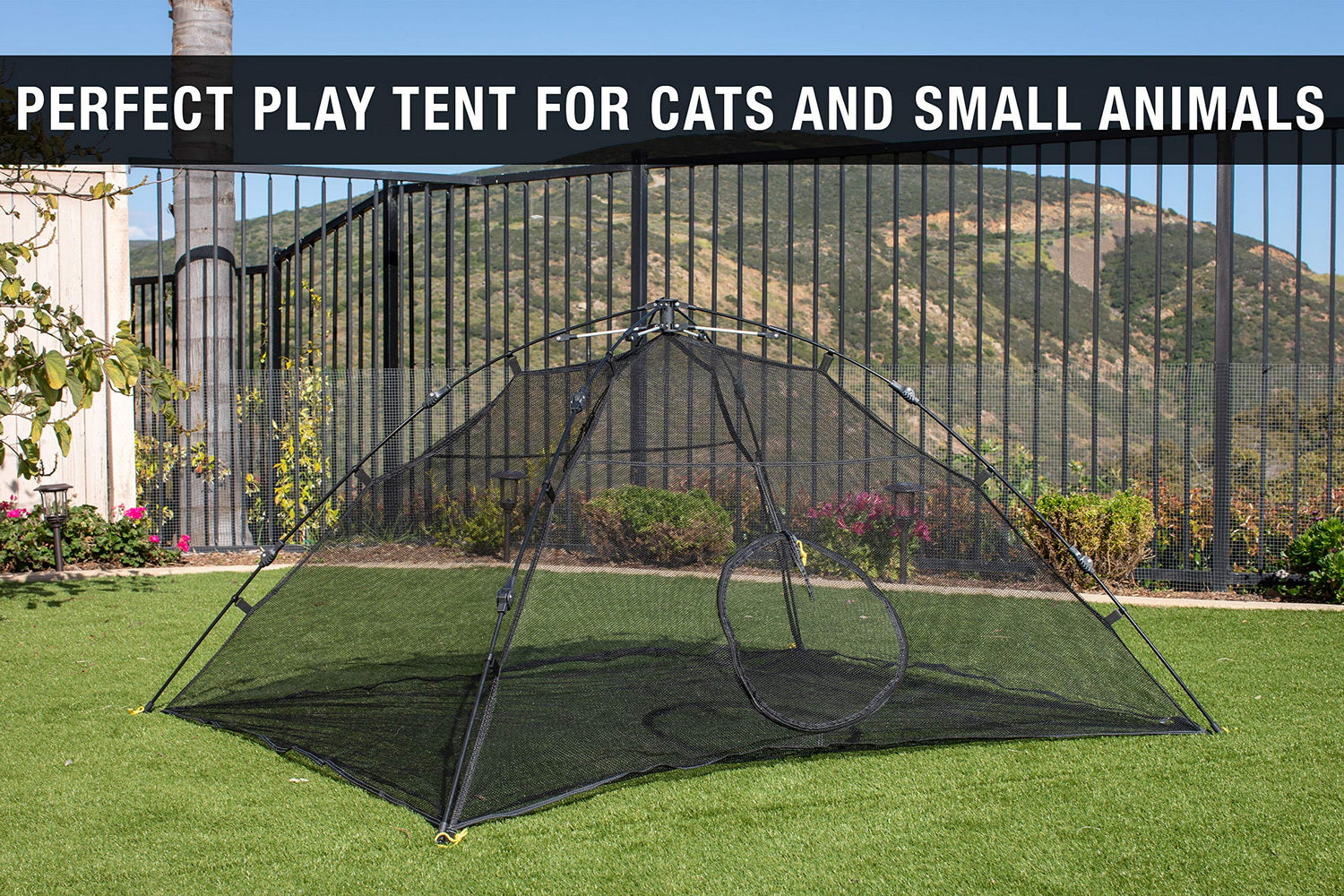 Outdoor Cat Enclosures  Indoor Cats Portable Tent, Cat Tunnel, Playhouse Play Tents Small Animals - SILBERSHELL