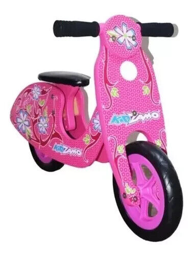 Kidzamo Maria Pink Wooden Balance Scooter 12" for Kids - SILBERSHELL