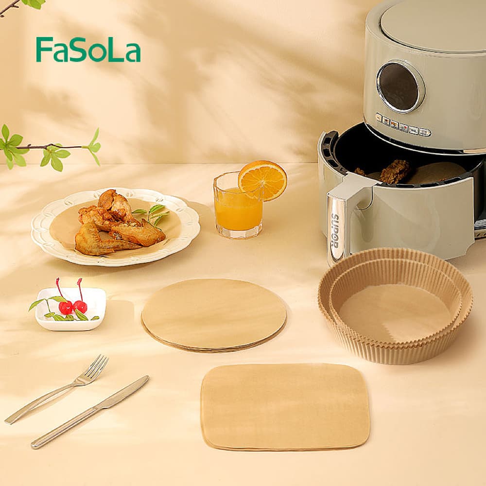 Fasola Air Fryer Paper Bowl Shape 19.5cm 30pcs - SILBERSHELL
