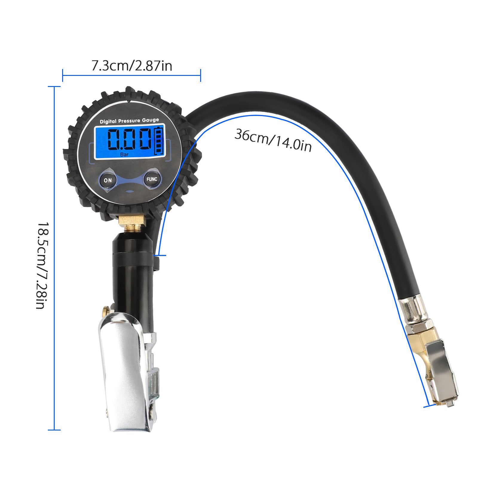 Digital Tyre Pressure Gauge - SILBERSHELL