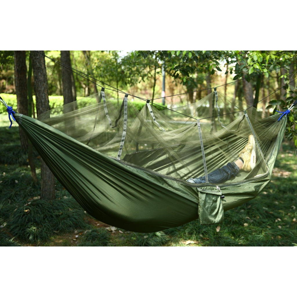 Camping Hammock with Mosquito Net - SILBERSHELL