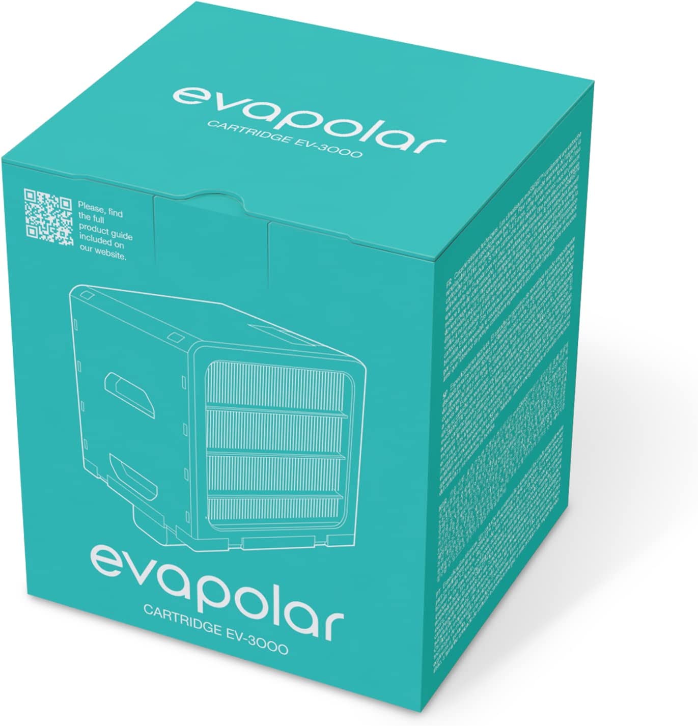 Evapolar Replacement Evaporative Cartridge for evaSMART Personal Air Cooler + Humidifier - SILBERSHELL