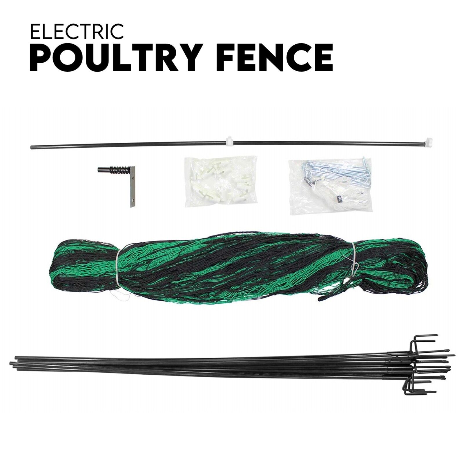 POULTRY NETTING Quality Net Chicken Electric Fence 60m X 115cm - SILBERSHELL