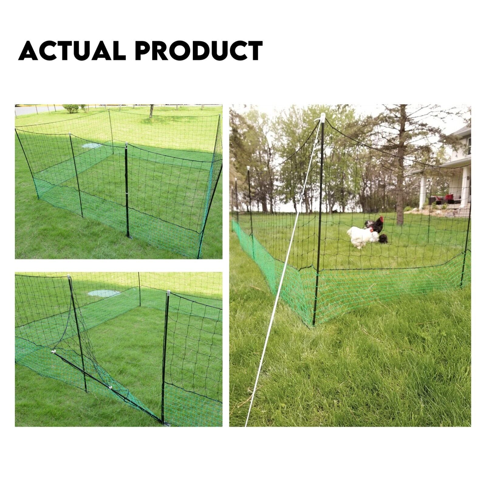 POULTRY NETTING Quality Net Chicken Electric Fence 60m X 115cm - SILBERSHELL