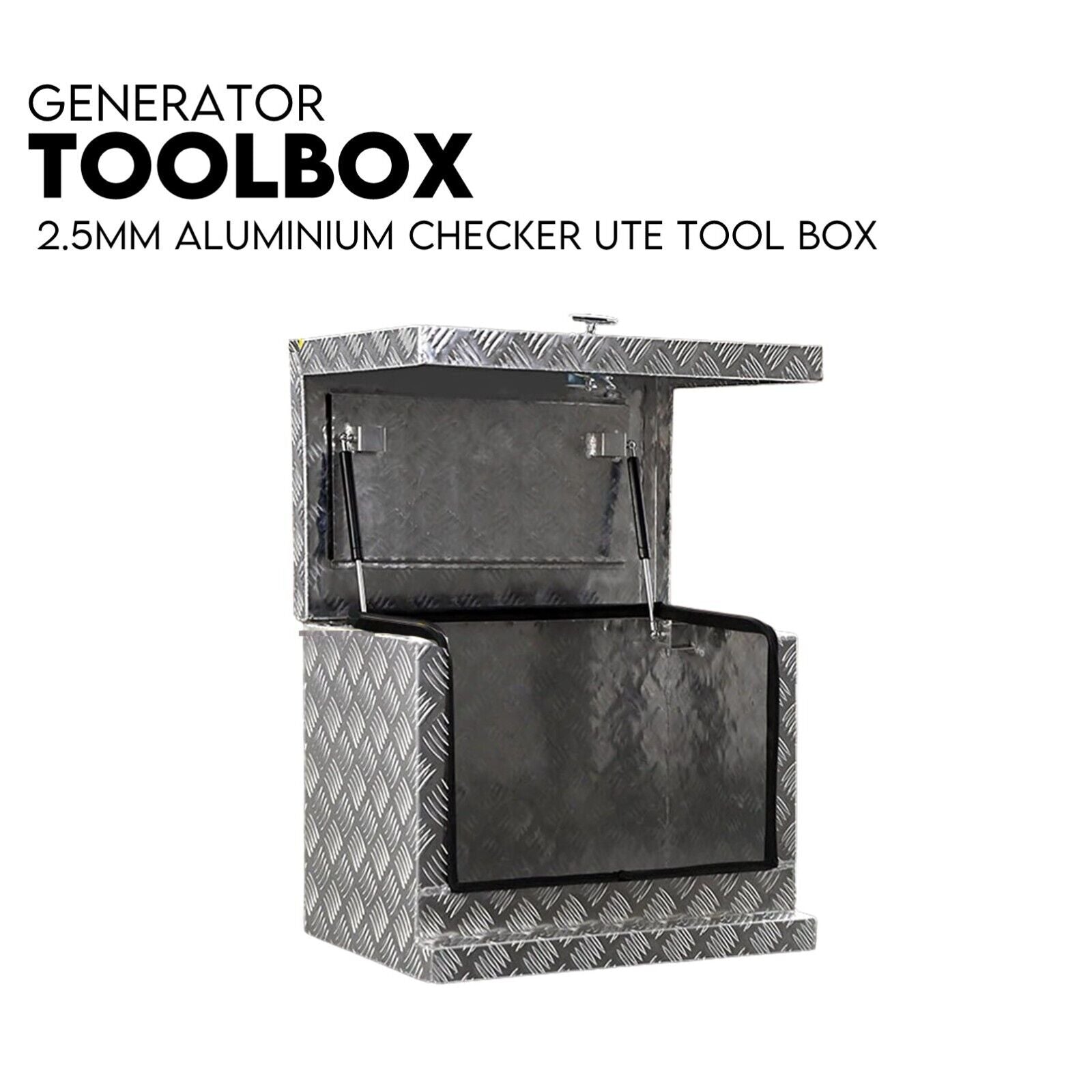 Aluminium Toolbox Ute Tool box Generator Trailer Truck Canopy 620x400x500 - SILBERSHELL