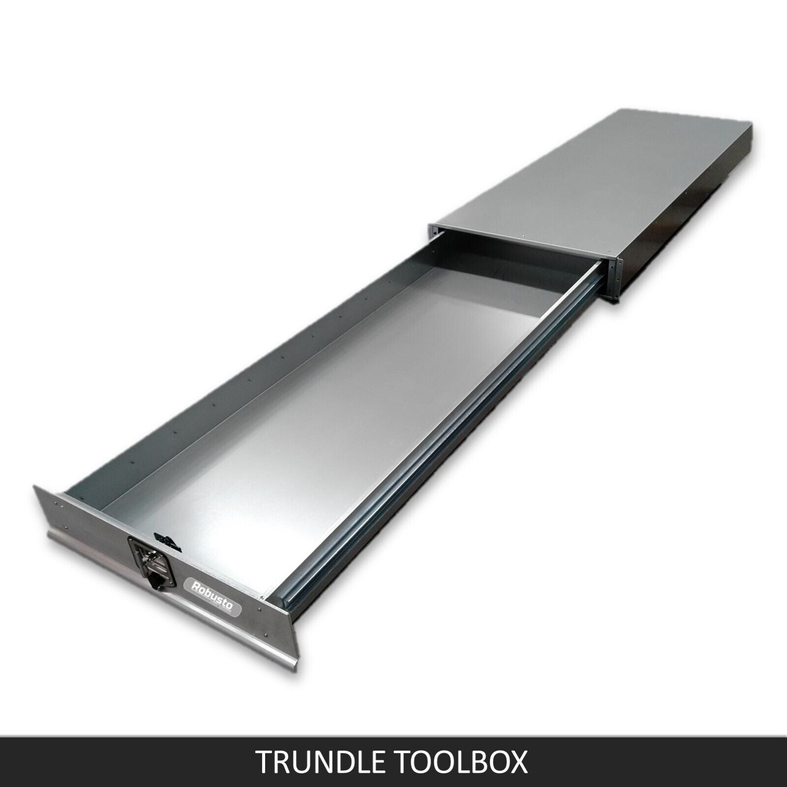 Under Tray Tool Box Trundle Drawer 1500 mm UTE Drawer Dual Extra Cab Toolbox - SILBERSHELL