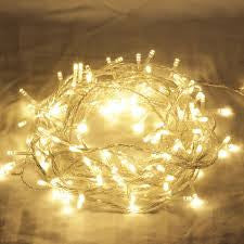 1 Set of 20 LED Plain Warm White Bulb Battery Powered String Lights Christmas Gift Home Wedding Party Bedroom Decoration Table Centrepiece - SILBERSHELL