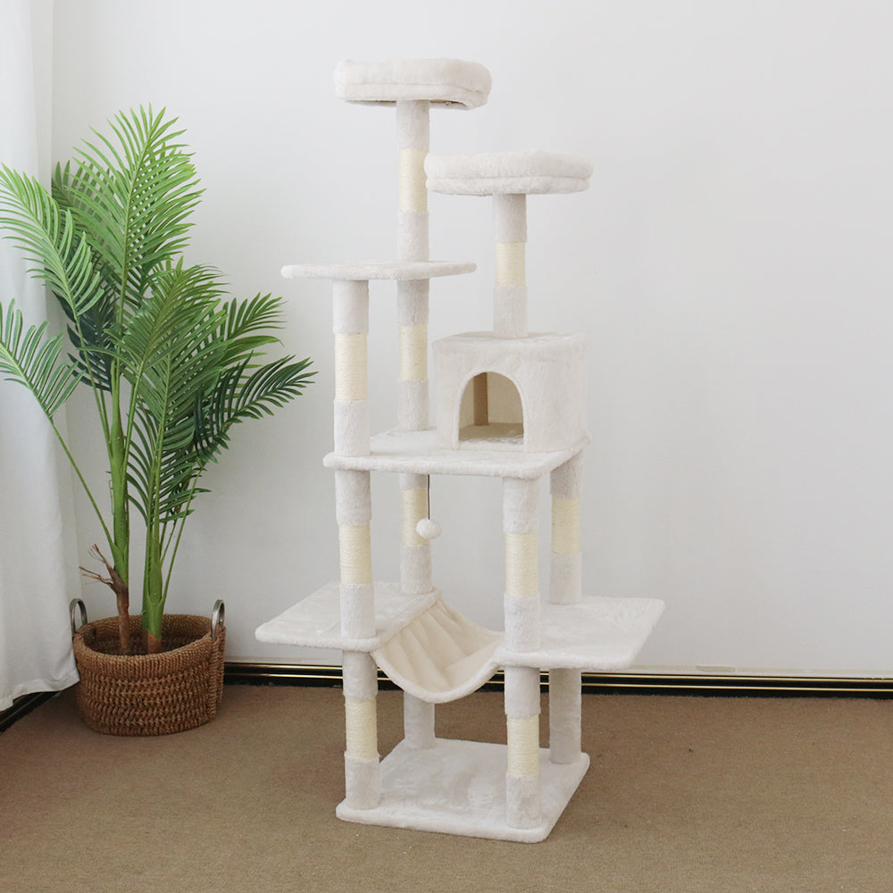 CATIO Tranquility Condo Scratching Post 50x50x174cm - SILBERSHELL