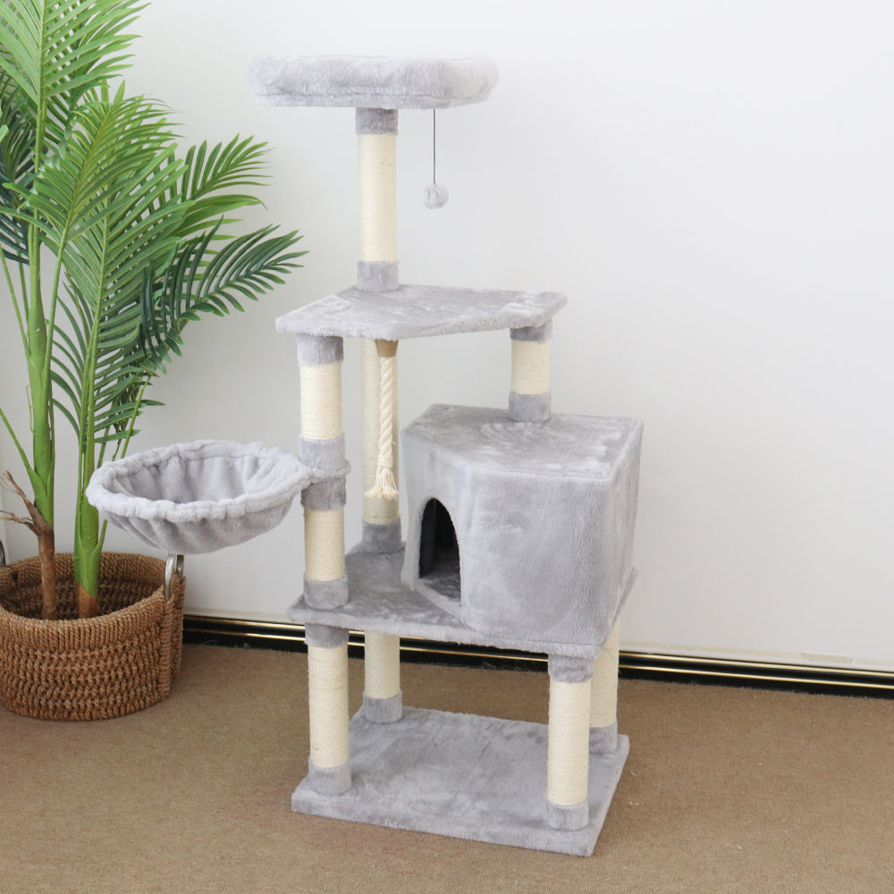 CATIO Cat Scratching Tree Supreme Condo 136cm - SILBERSHELL