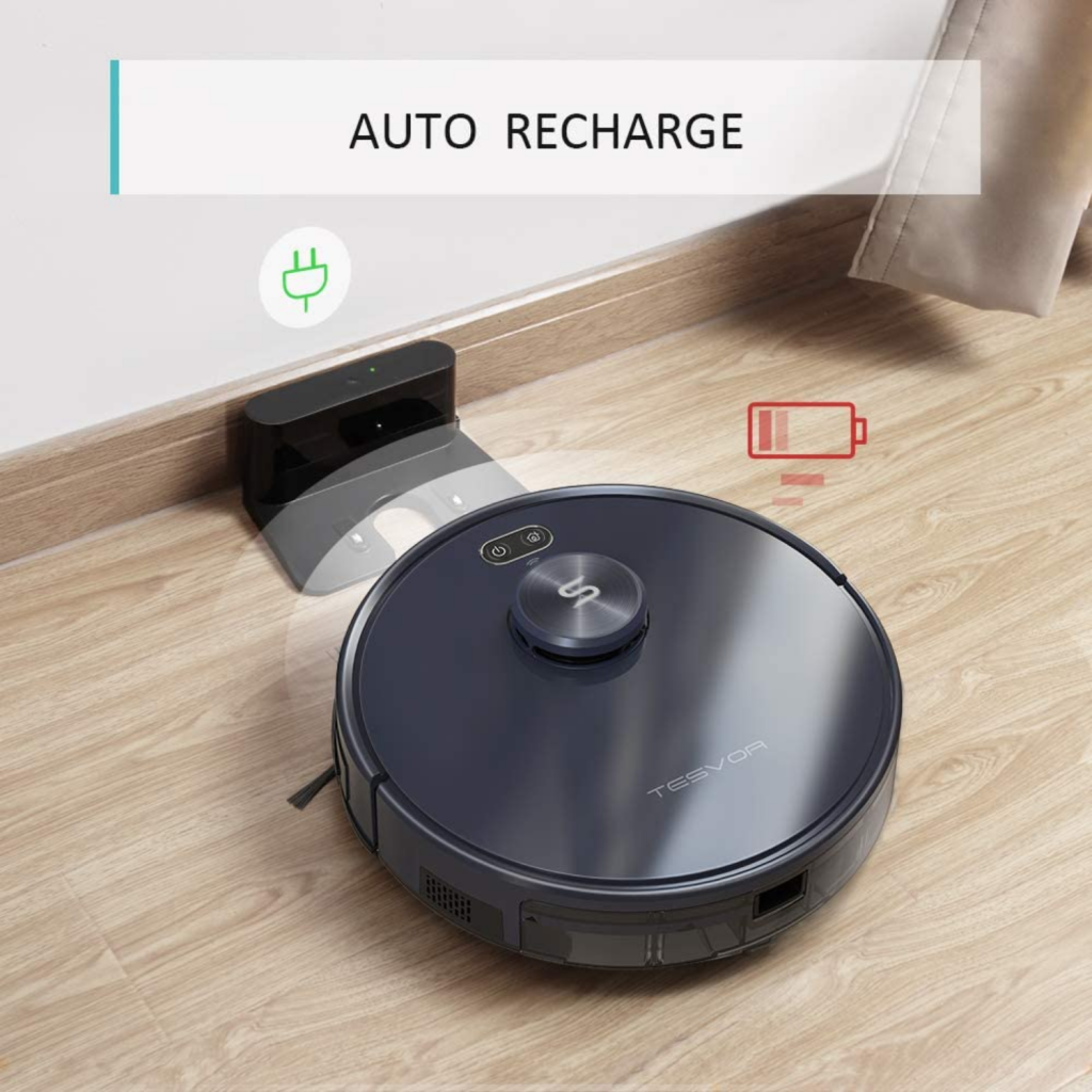 Tesvor S6+ Robot Vacuum Cleaner Mop 2700Pa With Laser Navigation - SILBERSHELL