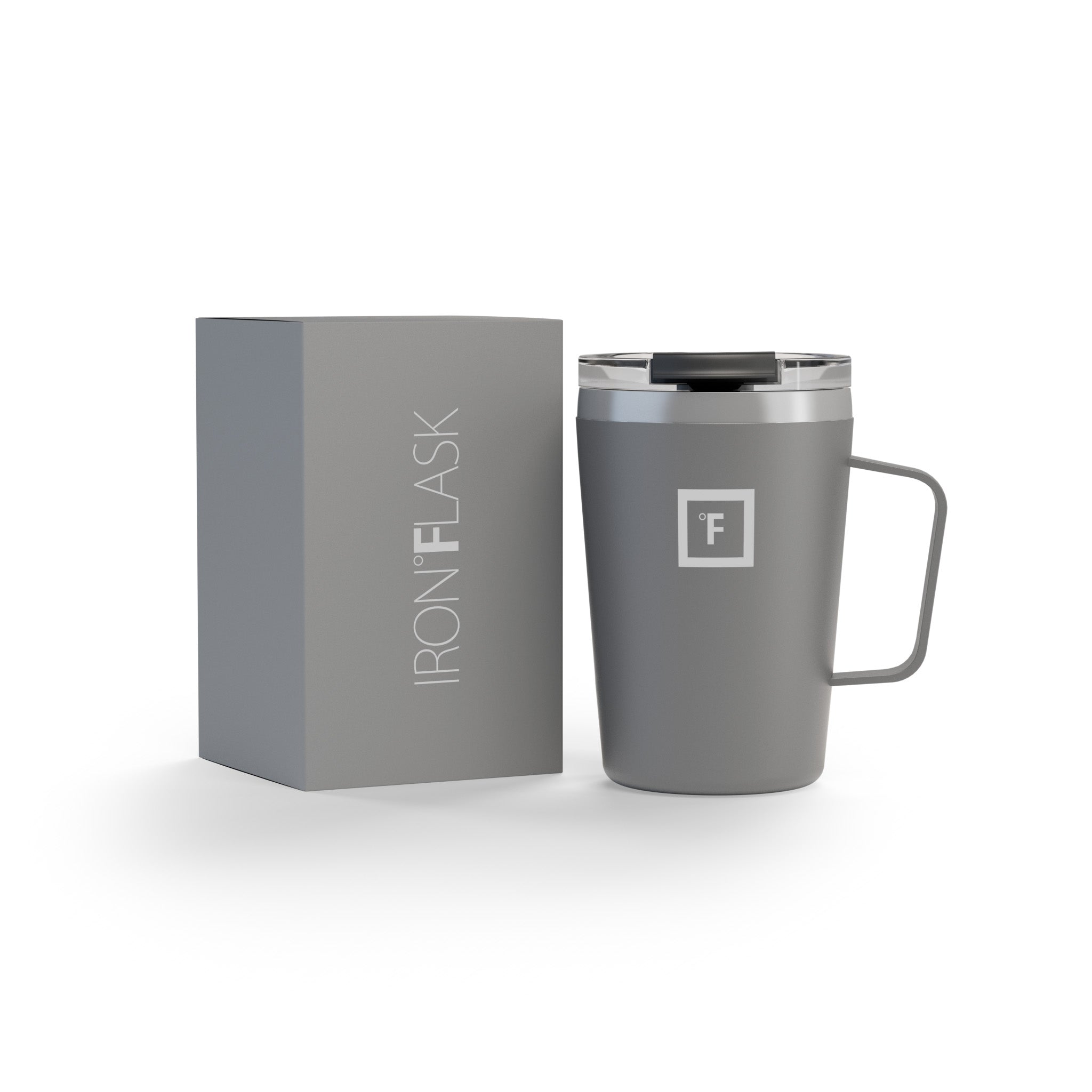 Iron Flask Grip Coffee Mug, Graphite, 12oz/350ml - SILBERSHELL