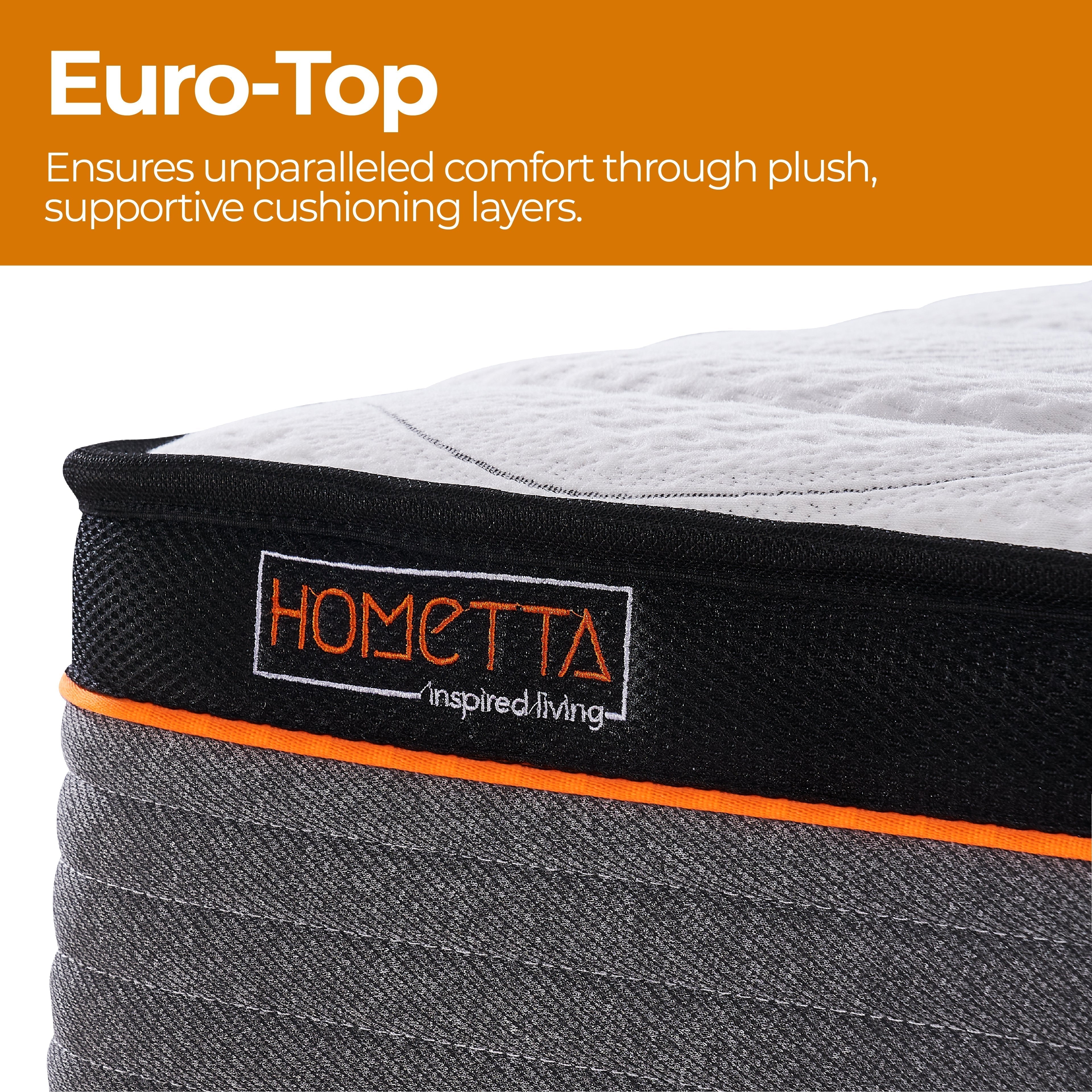 EasyDreamer Orthopaedic Euro Top Pocket Spring King Single Mattress - SILBERSHELL