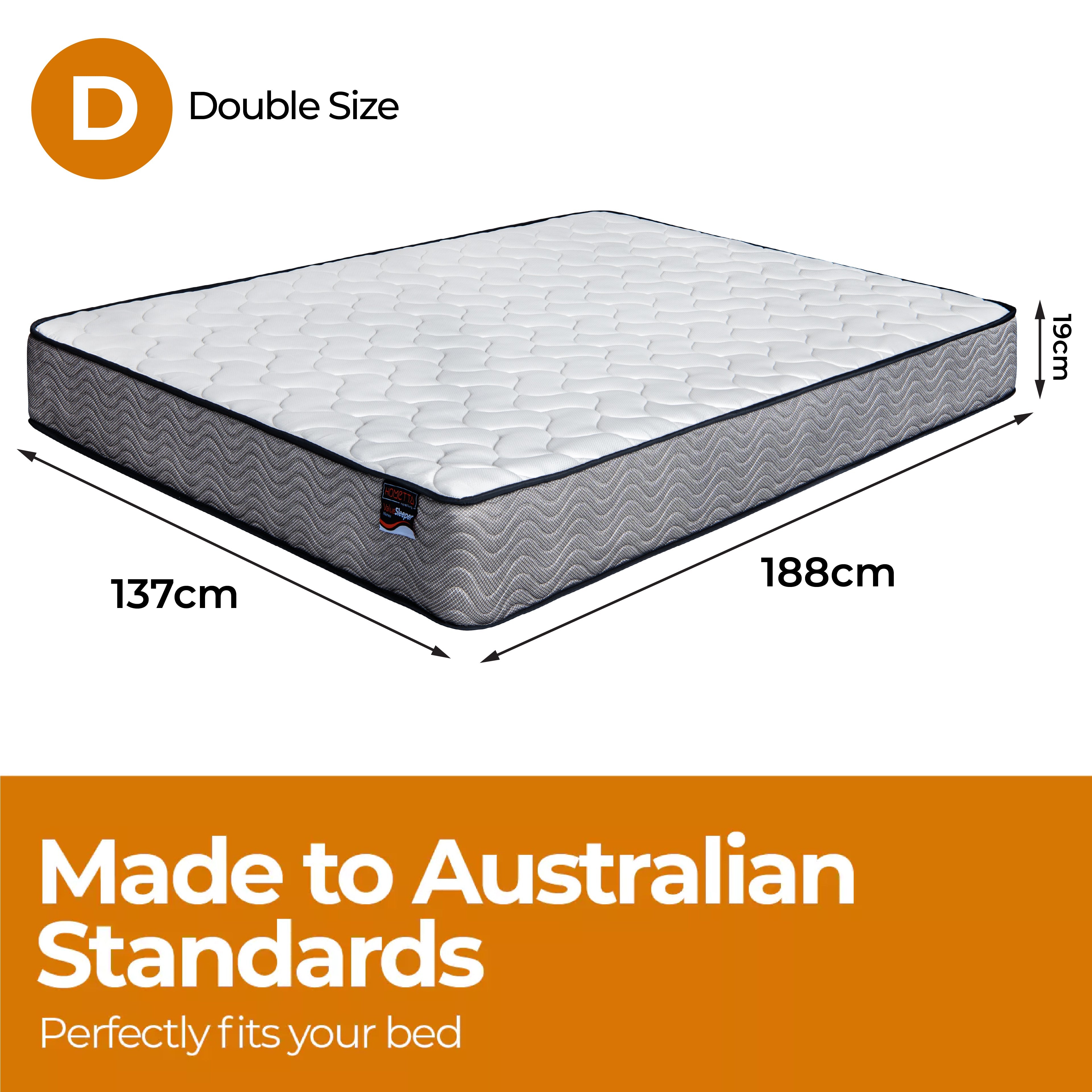 ValueSleeper 3-Zone Orthopaedic Pocket Spring Double Mattress - SILBERSHELL