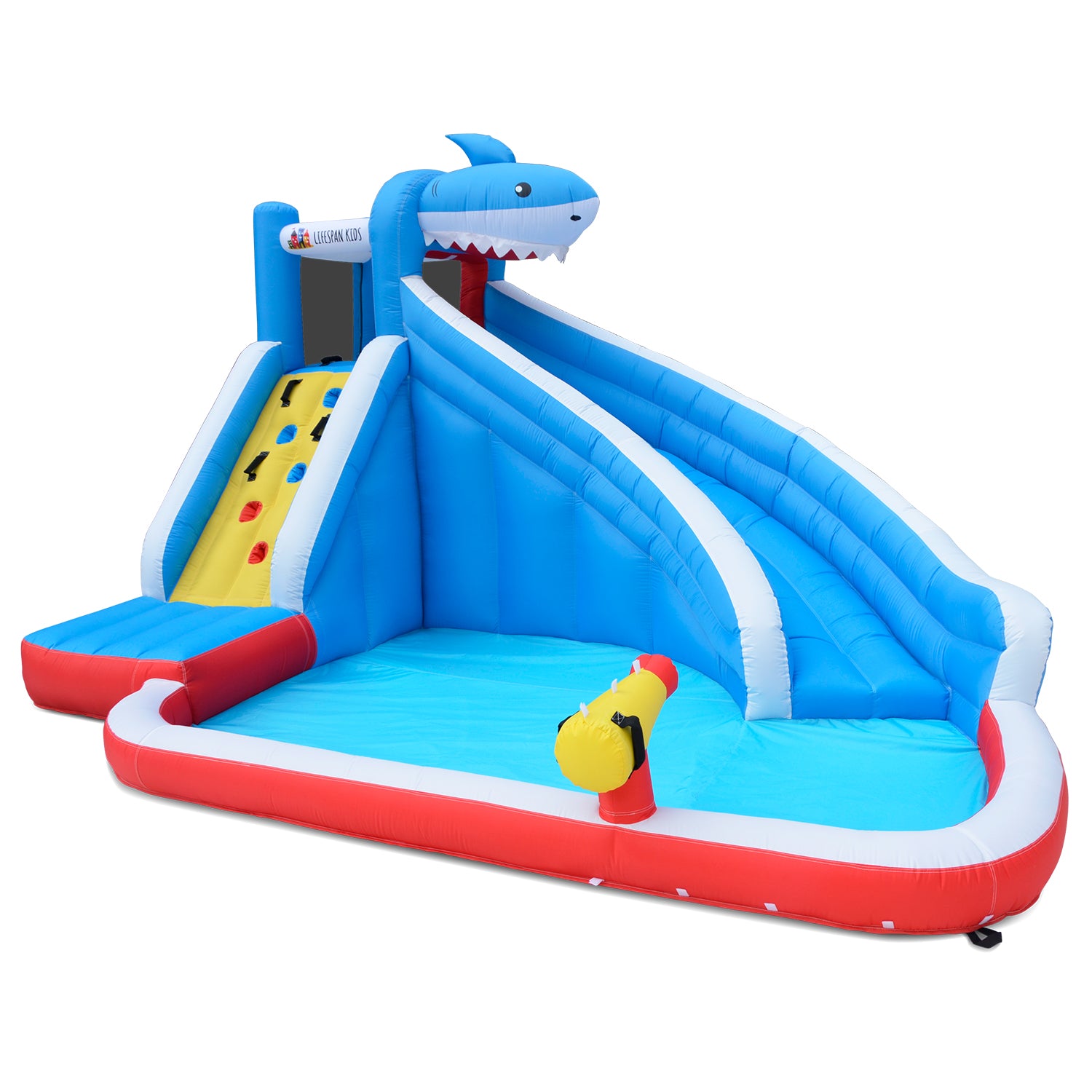 Lifespan Kids Sharky Slide & Splash Inflatable - SILBERSHELL