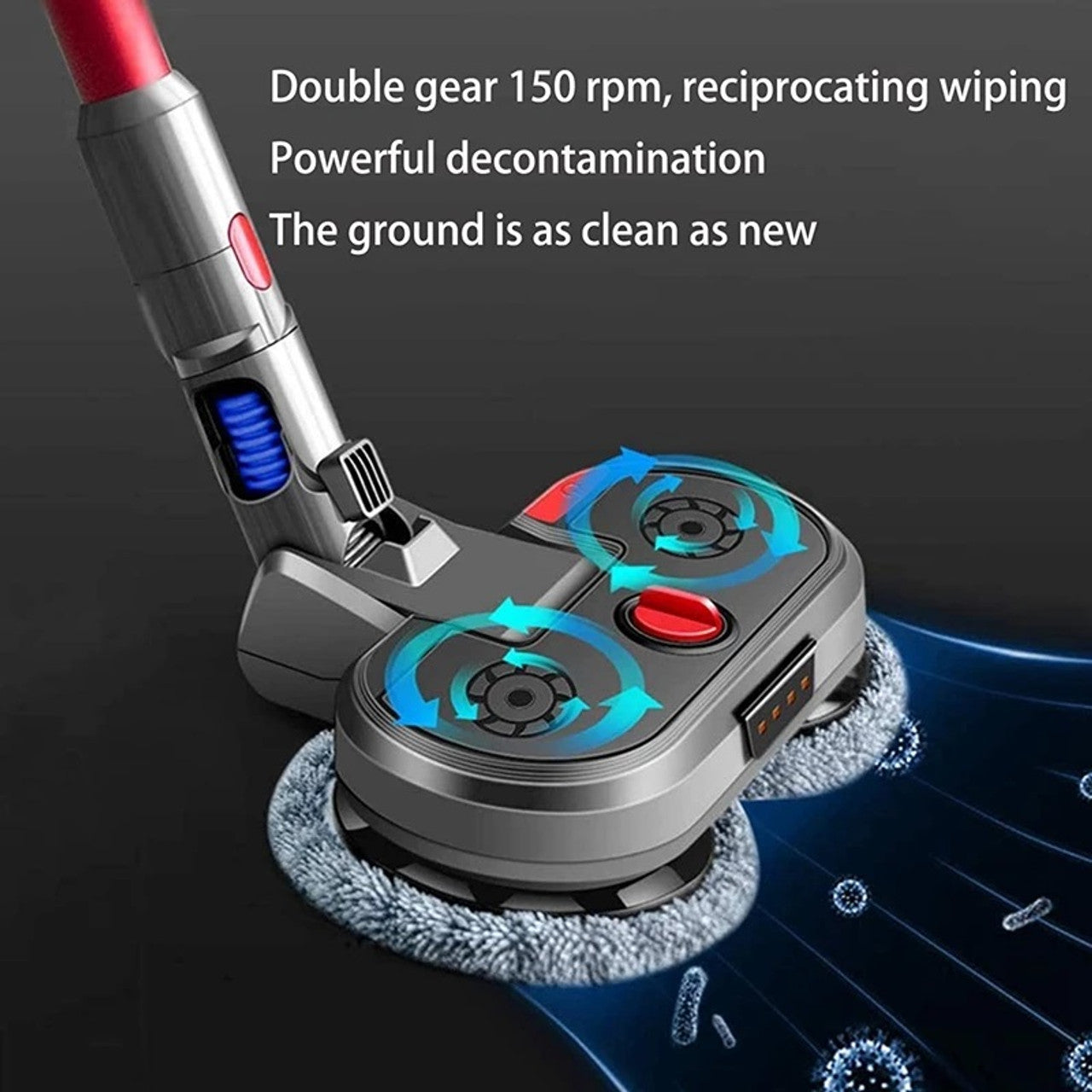 Superior Mop & Vacuum Tool for Dyson V7, V8, V10, V11 & V15 Vacuum Cleaners - SILBERSHELL