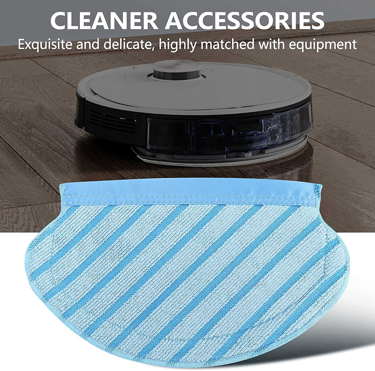 10 X Washable Mopping Pads For Ecovacs Deebot Ozmo 700, 750, 920, 950, N7 & T5 Robot Vacuum Cleaners - SILBERSHELL