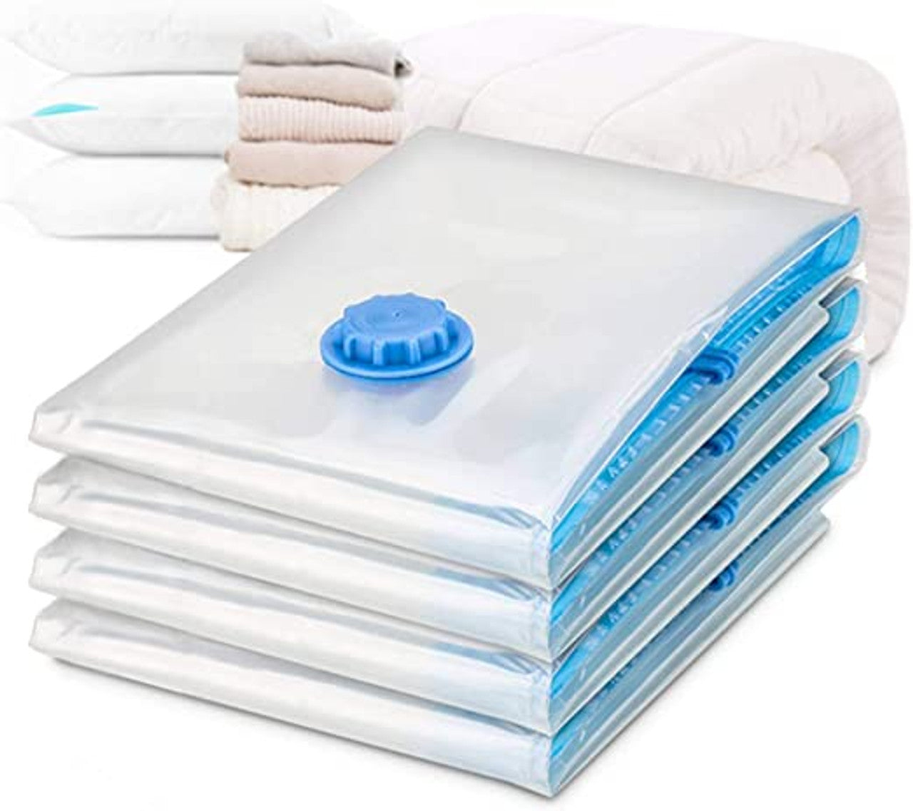 9 Pack Space Saver Vacuum Seal Storage Bag Kit, 2 Large, 5 Medium & 2 Small - SILBERSHELL