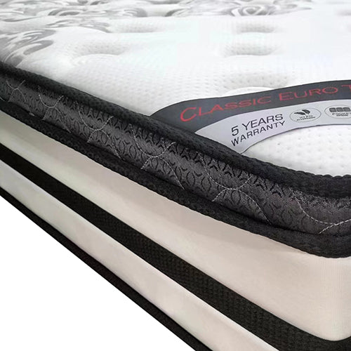 Double Mattress Euro Top Memory Foam Non-woven Pocket Spring - SILBERSHELL