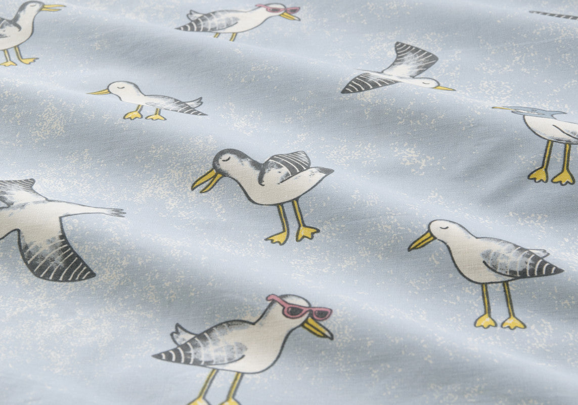 Seagulls QUILT COVER SET - SINGLE - SILBERSHELL