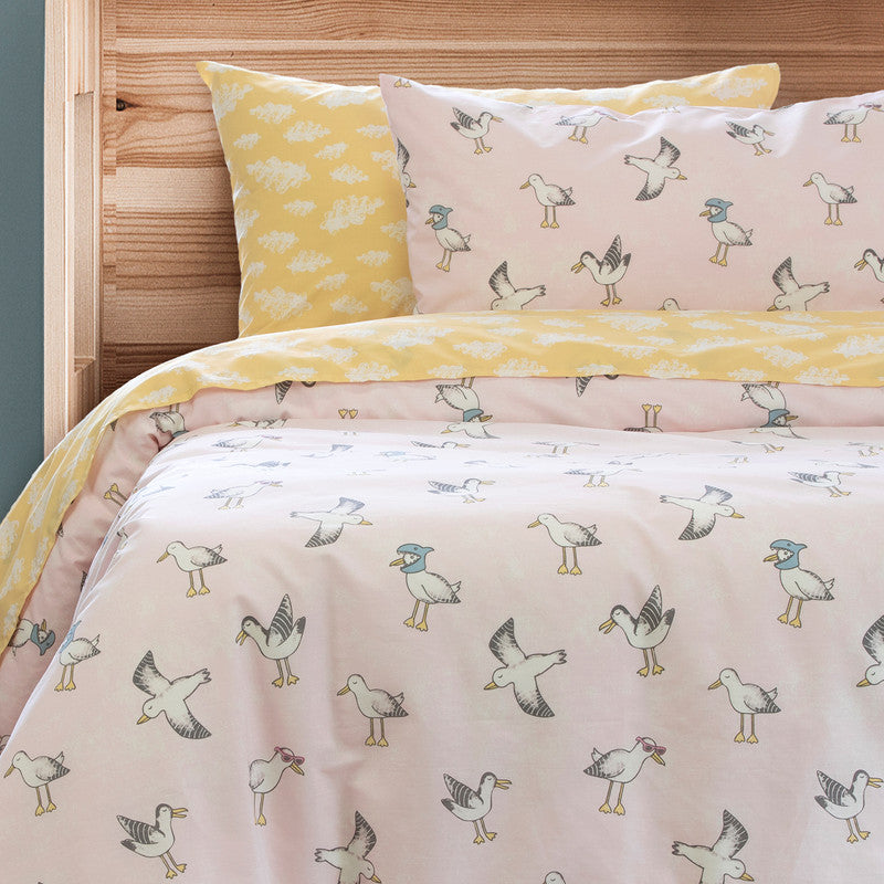 Seagulls QUILT COVER SET - SINGLE - SILBERSHELL