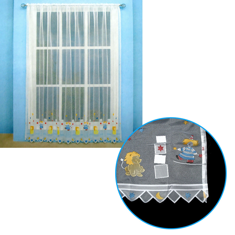 One Piece Kids CuteSheer Lace Curtain Circus - SILBERSHELL