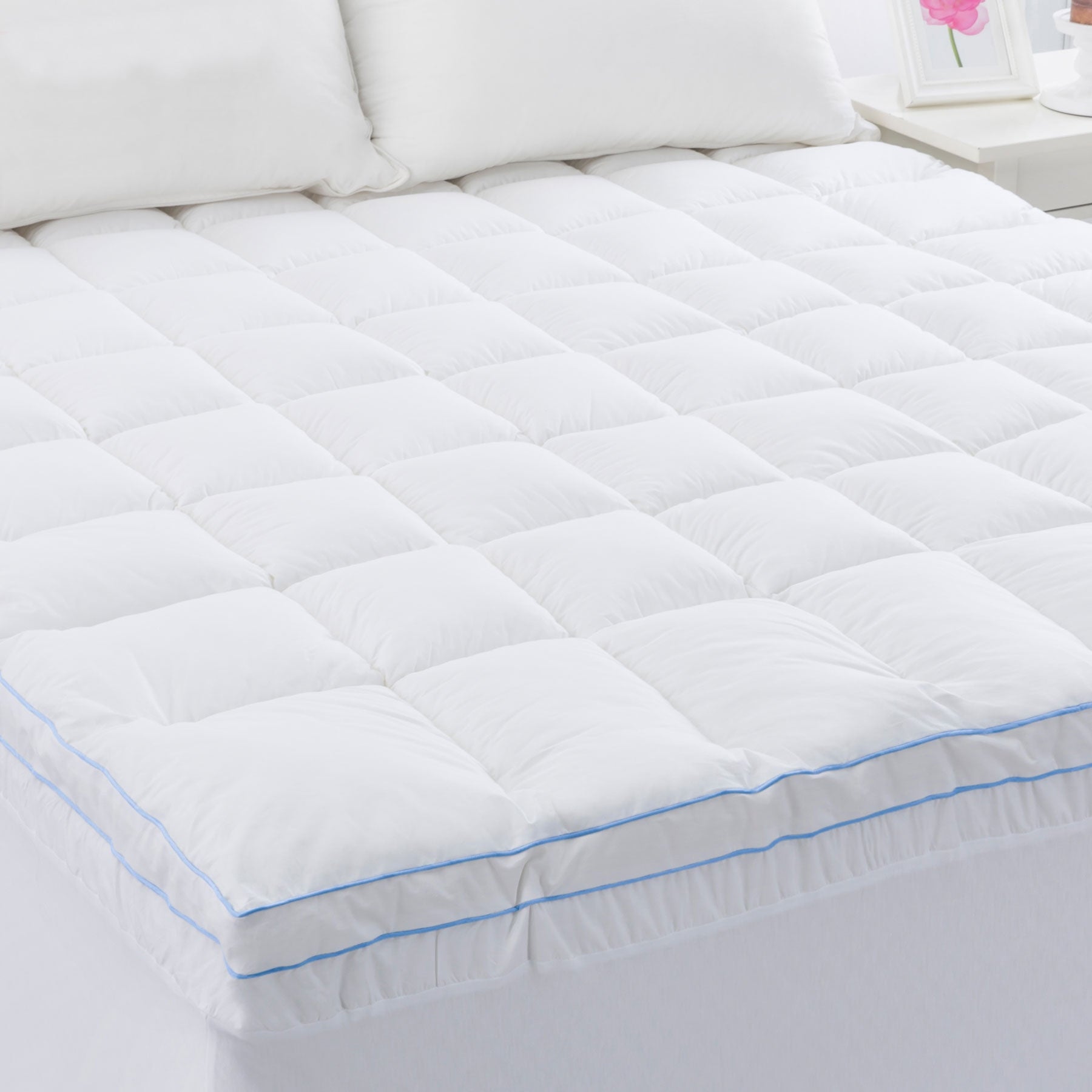 Cloudland 750GSM Memory Resistant Microball Fill Mattress Topper Double - SILBERSHELL