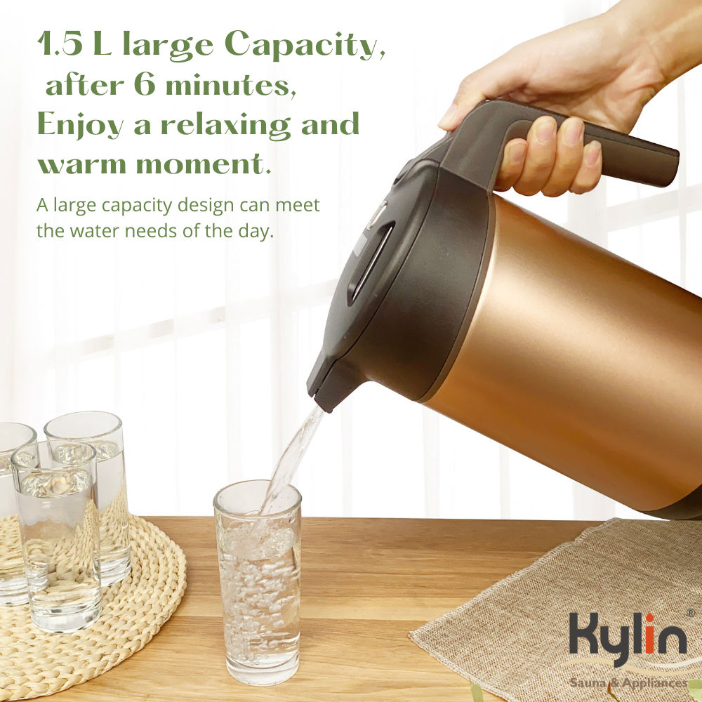 Kylin Vacuum Thermal Insulated Kettle 1.5L AU-K5051 - SILBERSHELL