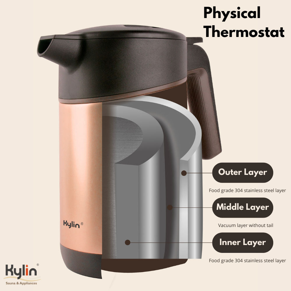 Kylin Vacuum Thermal Insulated Kettle 1.5L AU-K5051 - SILBERSHELL