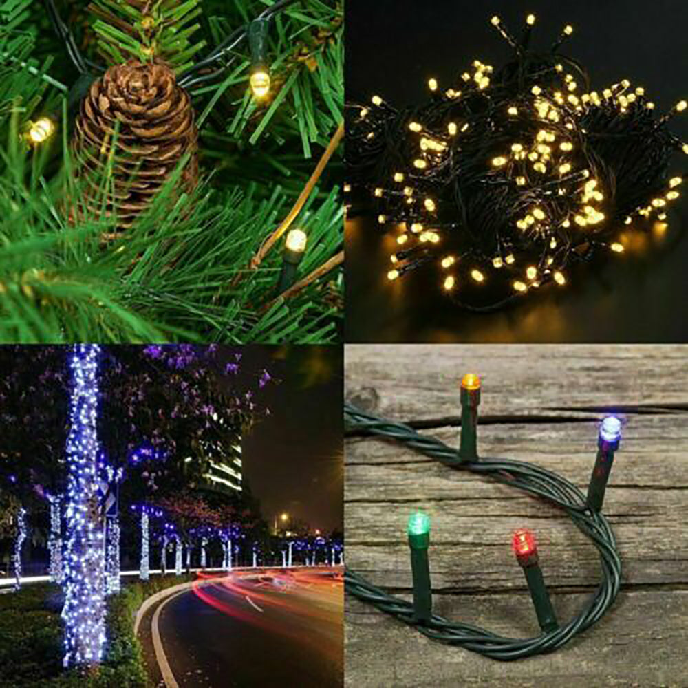 Solar Fairy String Led Lights 12M-32M Outdoor Garden Christmas Party Decor(22M200Led) - SILBERSHELL