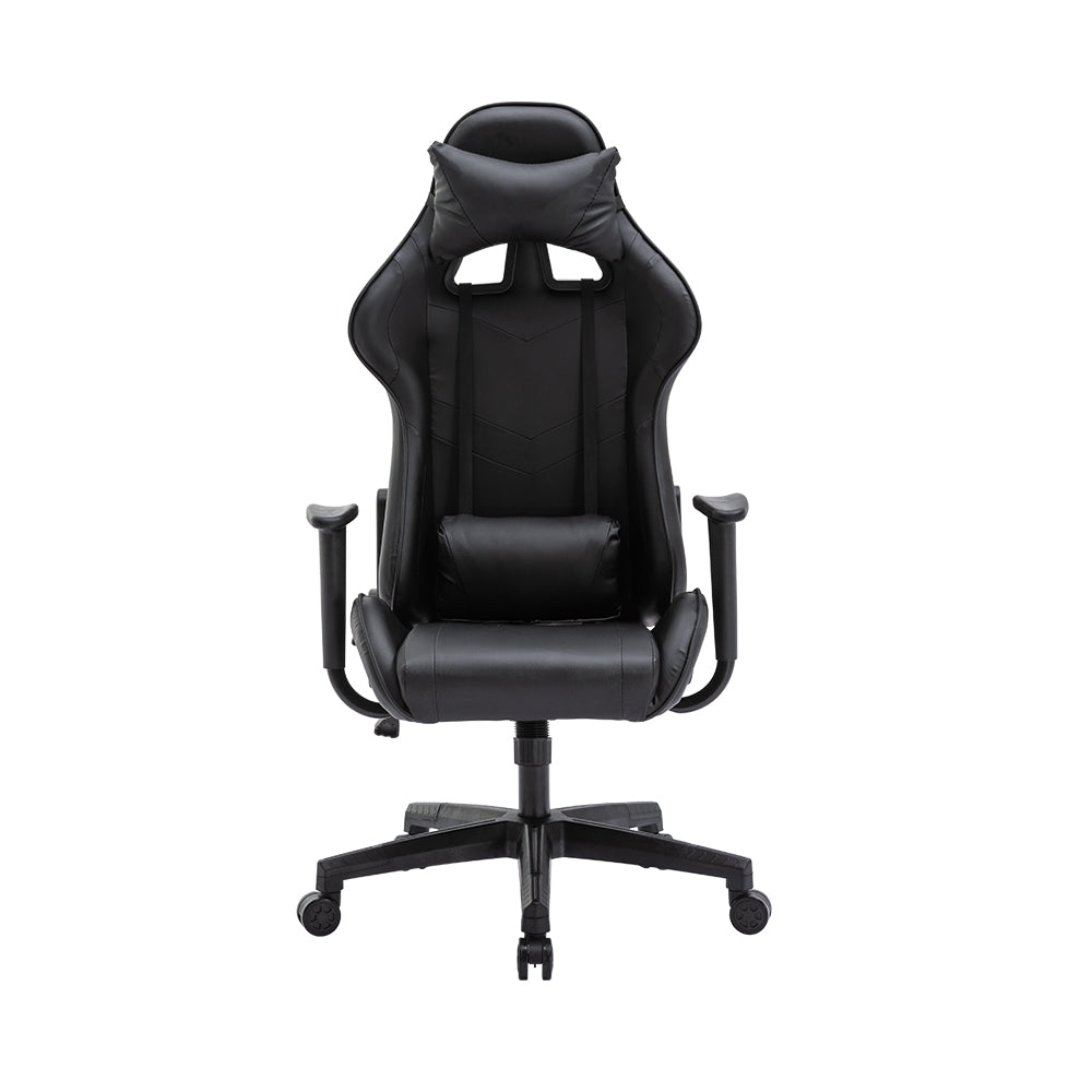 Mason Taylor 909 Gaming Office Chair Home Computer Chairs Racing PVC Leather Seat - Black - SILBERSHELL