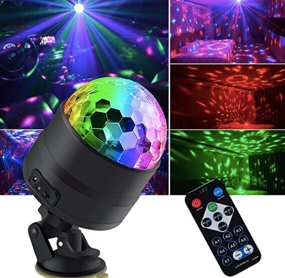 Disco Lights, Disco Ball Light Party Lights dj, led Mini Colors Stage Lights - SILBERSHELL