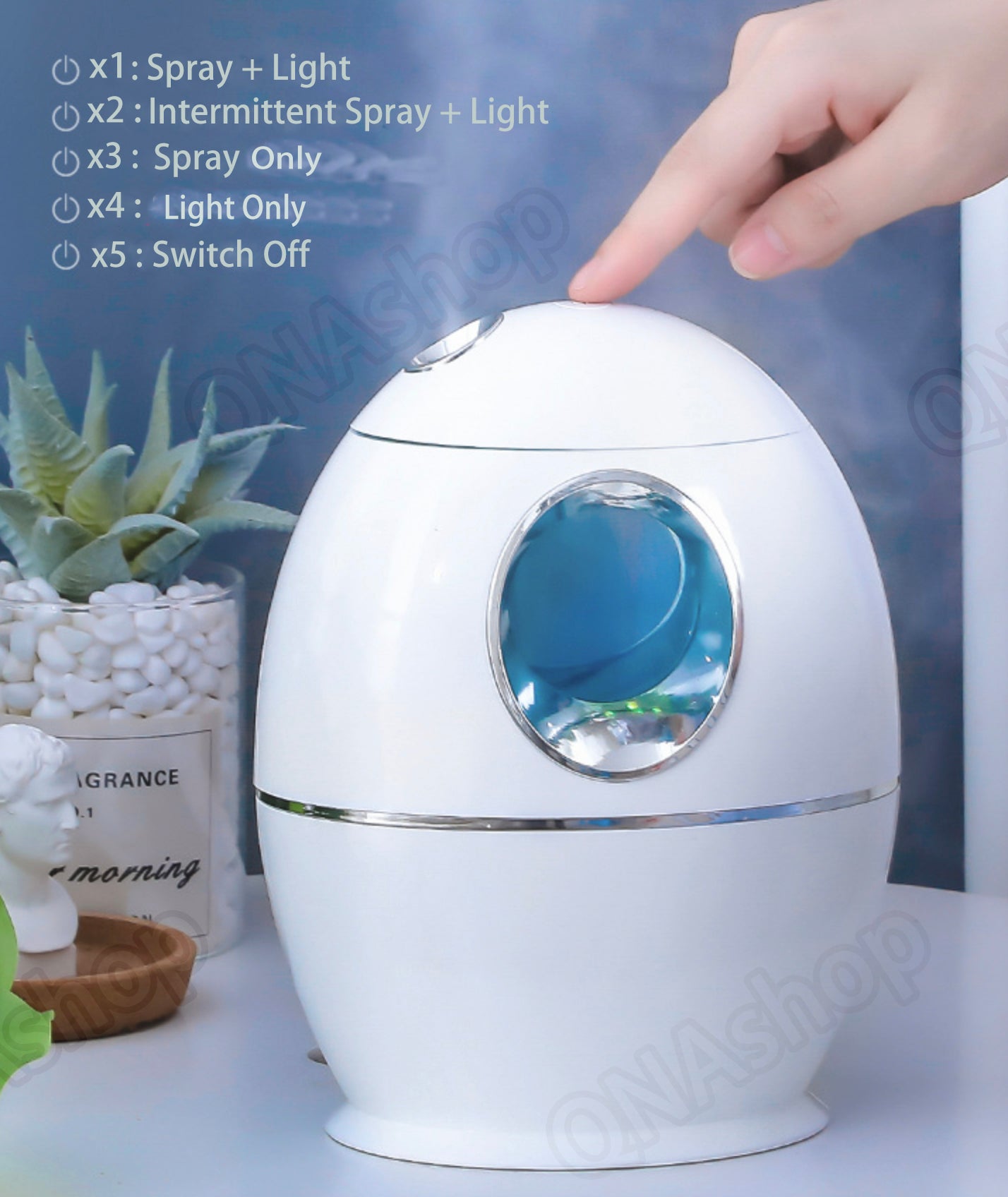 800ml Air Cool Mist Humidifier - SILBERSHELL