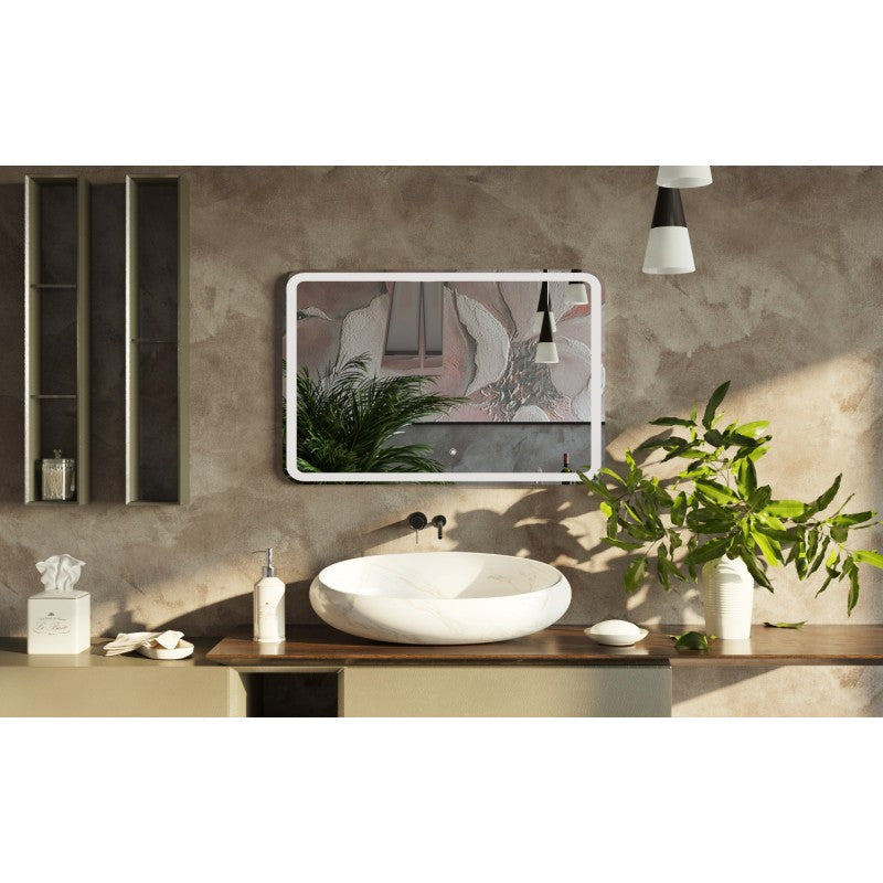 Belbagno Rectangular LED Bathroom Wall Mirror - SILBERSHELL