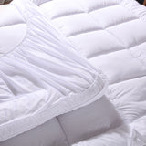 bamboo cotton fitted mattress topper king - SILBERSHELL