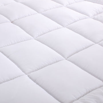 bamboo cotton fitted mattress topper king single - SILBERSHELL