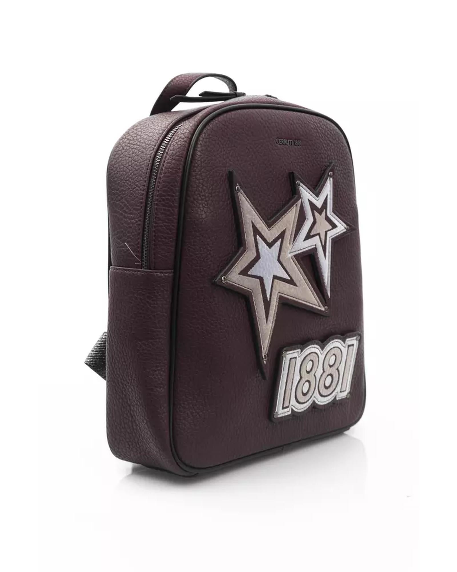 Zip Closure Backpack with Multiple Compartments and Logo One Size Women - SILBERSHELL