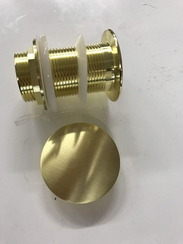 2020 new Burnished Brass gold Brushed Pop Up Waste Plug 40 mm NO Overflow - SILBERSHELL