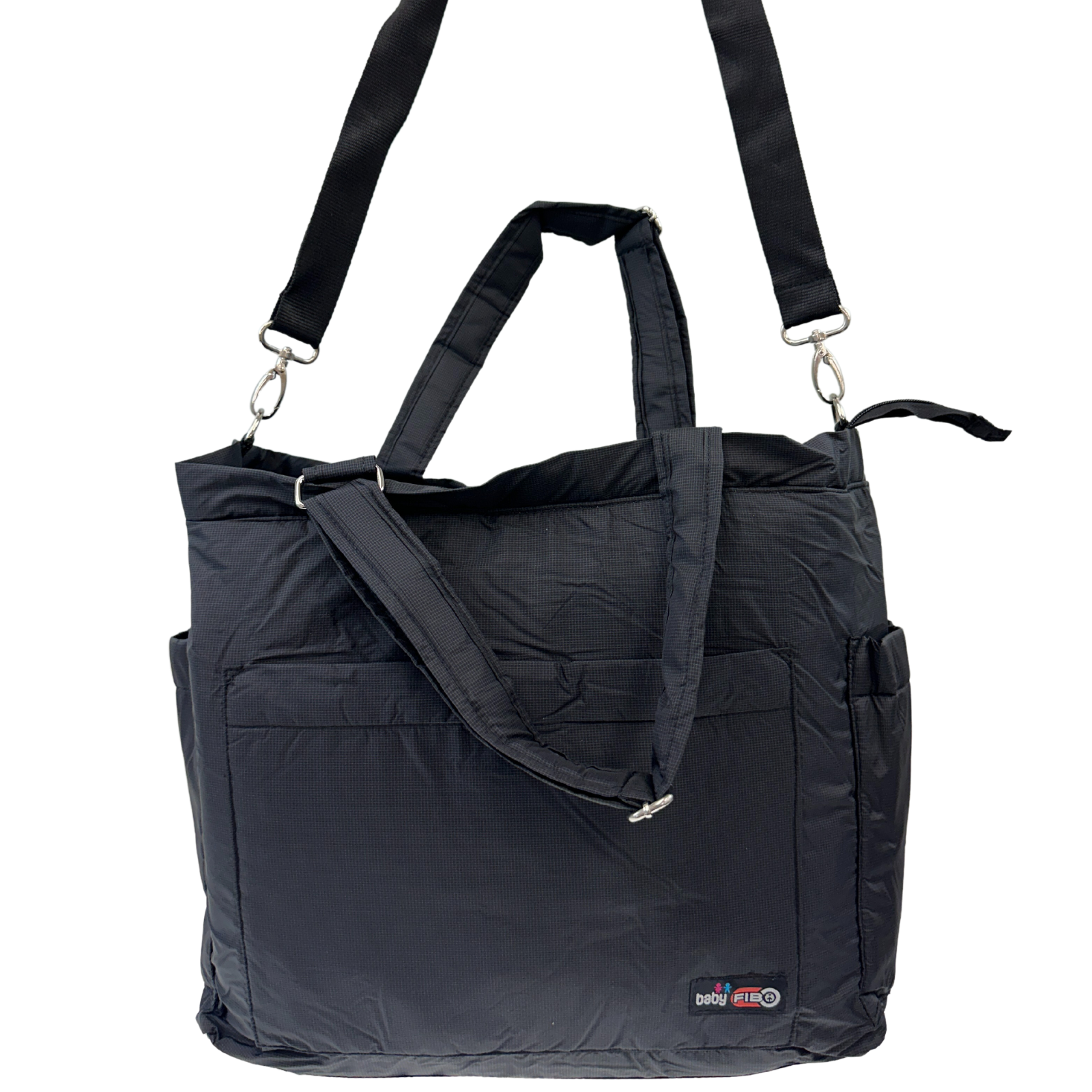 FIB Baby Nappy Bag Diaper Maternity Changing Travel Tote - Black - SILBERSHELL