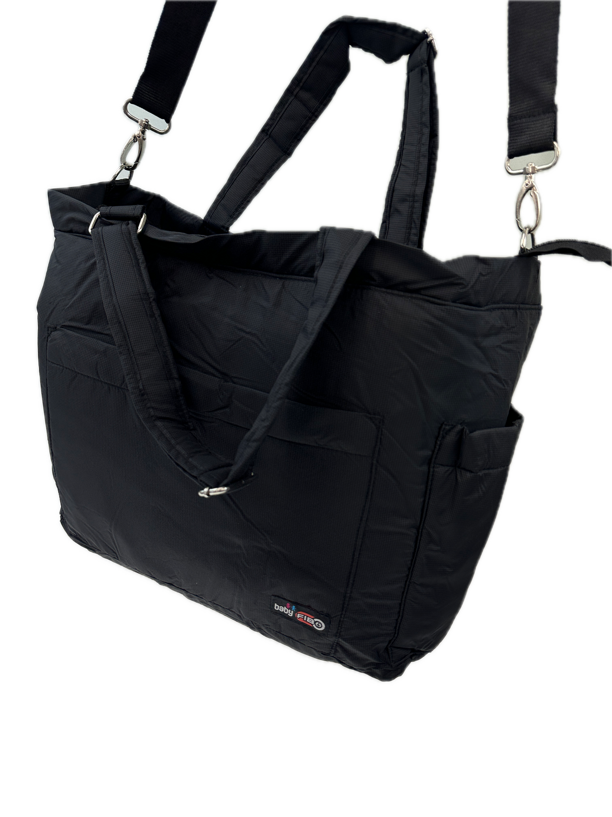 FIB Baby Nappy Bag Diaper Maternity Changing Travel Tote - Black - SILBERSHELL