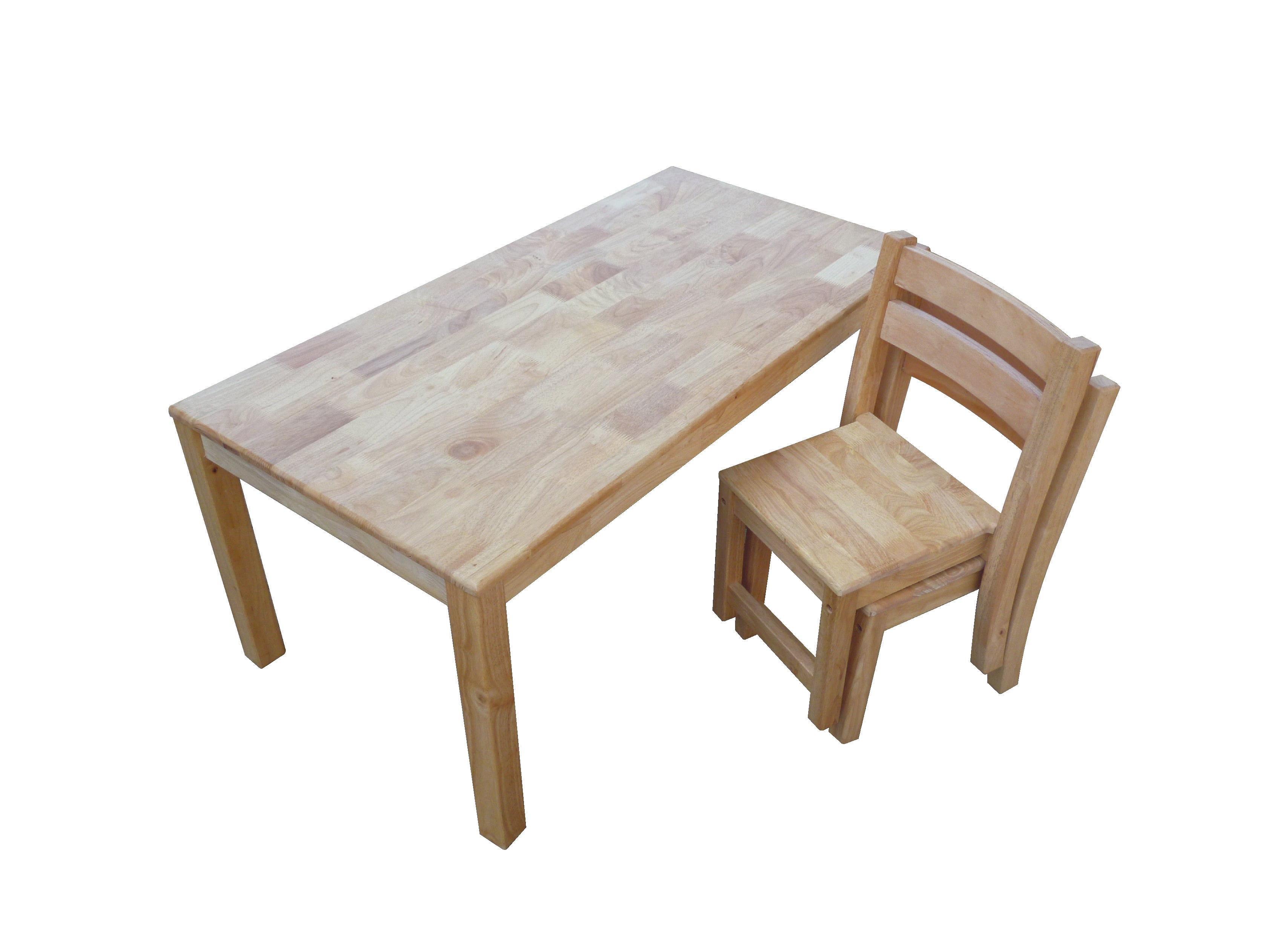 Rubberwood Rectangle Table 120 - SILBERSHELL