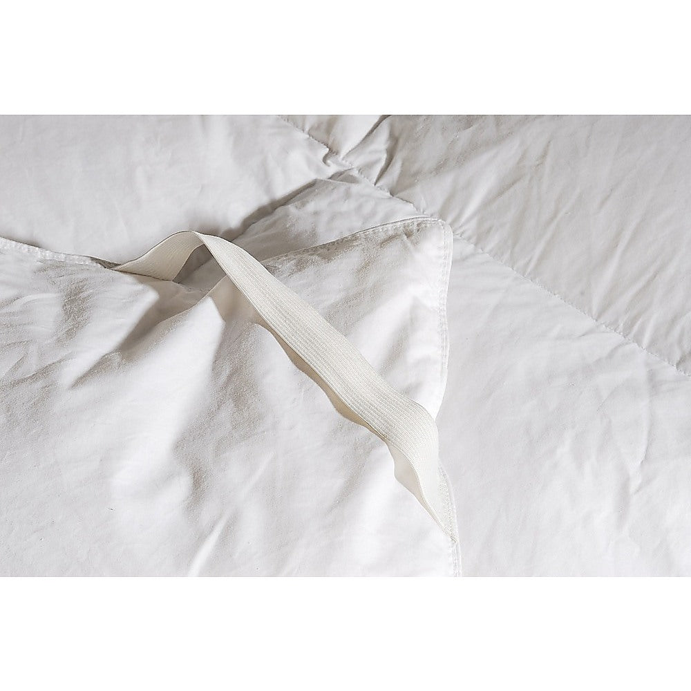 100% White Duck Feather Mattress Topper -DOUBLE - SILBERSHELL