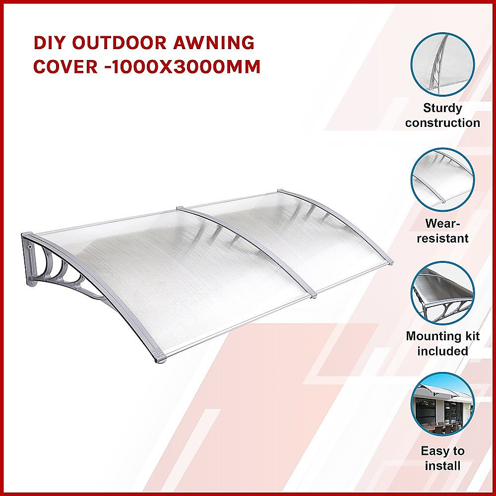 DIY Outdoor Awning Cover -1000x2000mm - SILBERSHELL