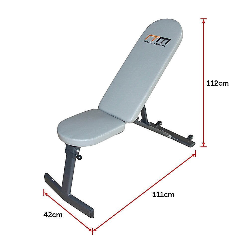 FID Flat Incline Decline Adjustable Bench Press - SILBERSHELL