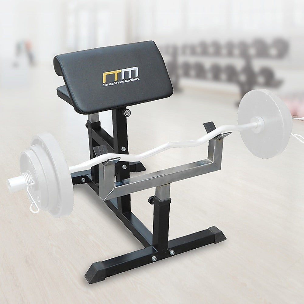 Preacher Curl Bench Weights Commercial Bicep Arms - SILBERSHELL