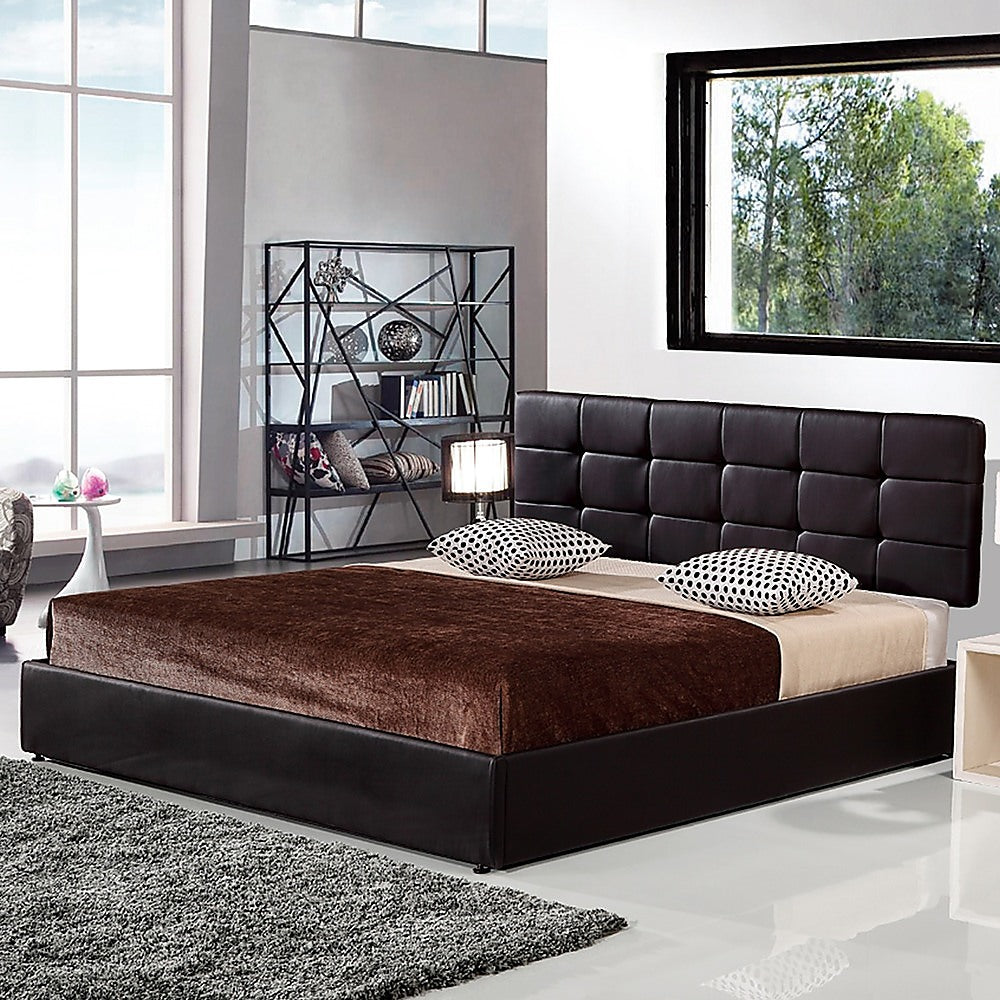 PU Leather King Bed Ensemble Frame - SILBERSHELL
